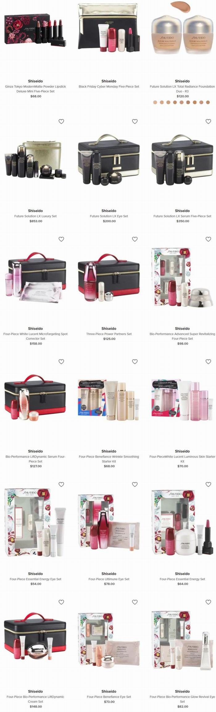 今晚结束！Shiseido 资生堂 美妆护肤产品全场9折+满送4件套红腰子大礼包！抢超值套装！