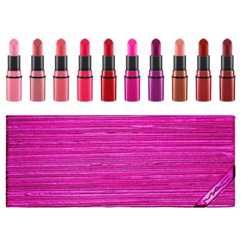  MAC Shiny Pretty节日限量唇膏10支装（价值120加元） 79加元包邮！再送九色眼影盘！