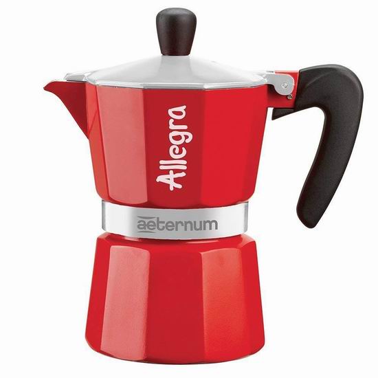  历史新低！Aeternum Bialetti 6017 Allegra 6杯量 Espresso 炉灶蒸汽咖啡机5.6折 25.05加元！