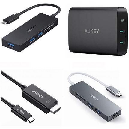  金盒头条：精选多款 AUKEY USB集线器、USB充电器、HDMI切换器、USB C数据线、USB-C转HDMI数据线6.2折起！