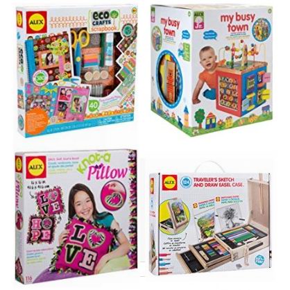  金盒头条：精选 Alex、Poof、Ideal 品牌儿童益智玩具、手工DIY玩具、积木、绘图套装、绘画桌、平衡板等3.5折起！