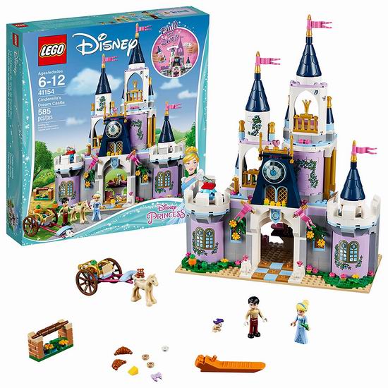  历史新低！LEGO 乐高 41154 迪士尼 灰姑娘的梦幻城堡（585pcs）6.6折 59加元包邮！