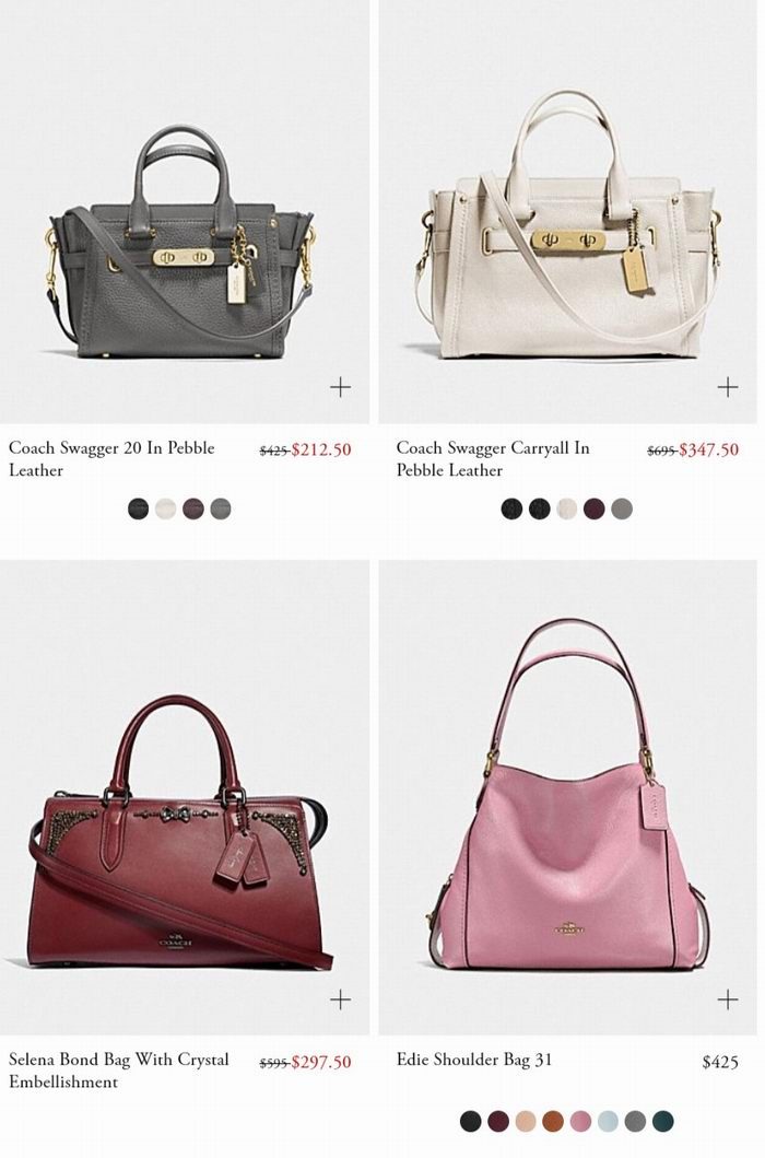 COACH网购周：精选时尚美包、美鞋、美元5折起+指定款7折优惠！