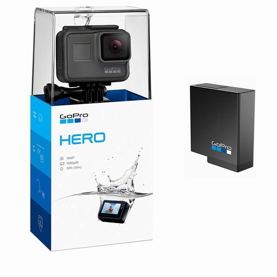  黑五专享：历史新低！全新2018版 GoPro HERO 防水运动相机+额外电池 177加元包邮！