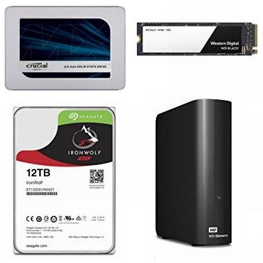  黑五专享：精选 Crucial、WD、SanDisk、Toshiba 等品牌固态硬盘、移动硬盘、台式机硬盘、卡式固态硬盘5.8折起！