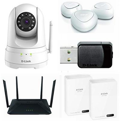  黑五专享：精选 D-Link 家庭WiFi系统、无线路由器、无线监控摄像头、电力猫、无线网卡、交换机等5折起！