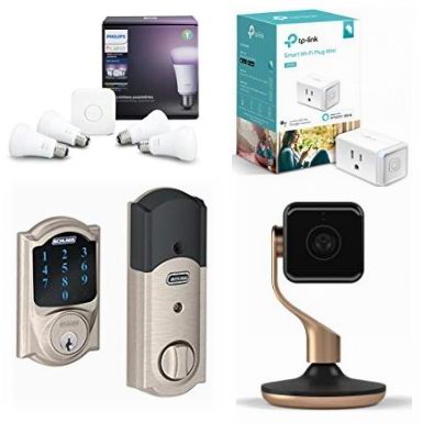  网购周专享：精选 Philips、ecobee、TP-Link、Schlage 等品牌智能门锁、智能监控、智能开关、智能插座、智能灯泡、智能温控器等智能家居产品4.3折起！