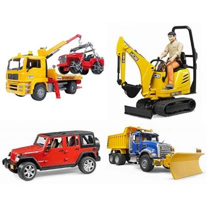  金盒头条：精选 Bruder 玩具车、工程车及人偶玩具套装6折起！