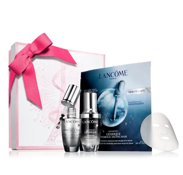  Lancome 兰蔻 Genifique 小黑瓶+大眼精华+面膜超值套装（价值 208加元） 120加元包邮！