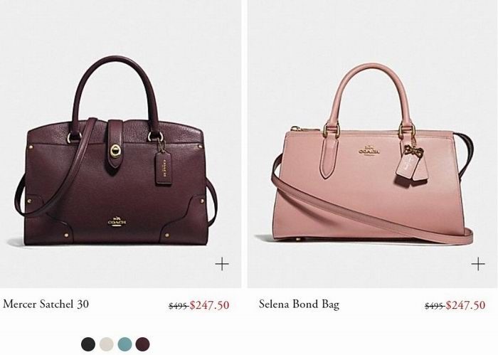COACH网购周：精选时尚美包、美鞋、美元5折起+指定款7折优惠！