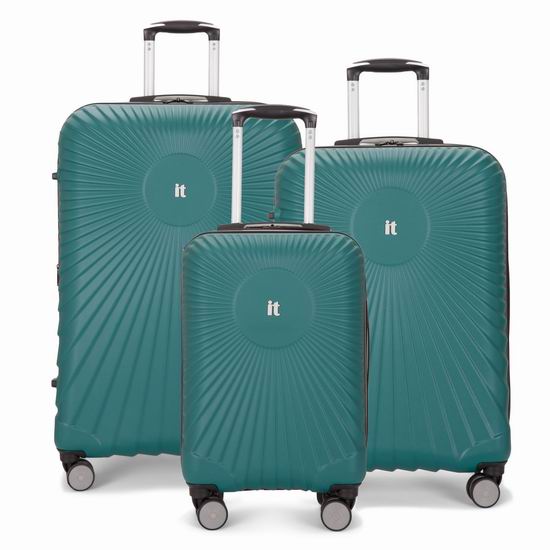 白菜价！英国 IT Luggage EOS 全PC 超轻硬壳 拉杆行李箱3件套（20/24/28寸）2.2折 149.99加元包邮！