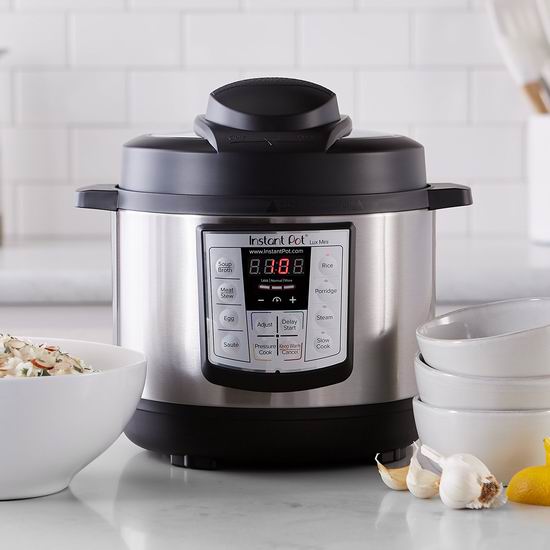  Instant Pot LUX-MINI 3夸脱 6合一 多功能电压力锅 56.68加元包邮！另有6夸脱77.95加元！