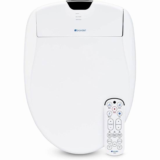  历史新低！Brondell S1400-EW 豪华顶级 智能遥控马桶盖/洁身器5.1折 449加元包邮！长型圆型2款可选！