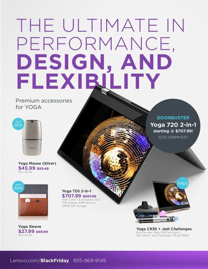 Lenovo 联想 黑五大促！精选笔记本电脑、台式机及配件等特价销售！IdeaPad 130s笔记本189.99加元！ThinkPad X1 Carbon笔记本4.5折！