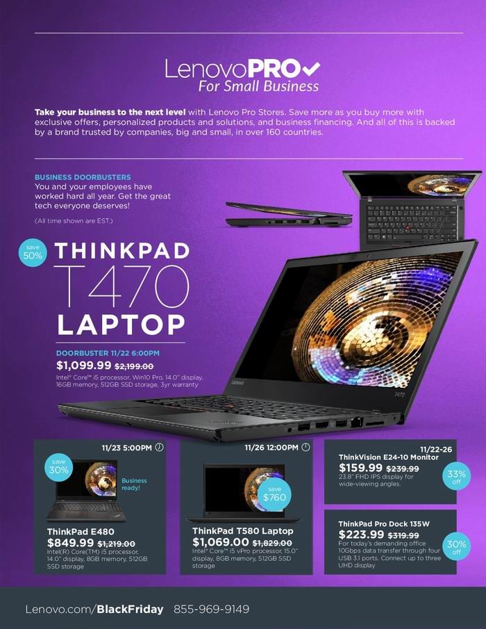 Lenovo 联想 黑五大促！精选笔记本电脑、台式机及配件等特价销售！IdeaPad 130s笔记本189.99加元！ThinkPad X1 Carbon笔记本4.5折！