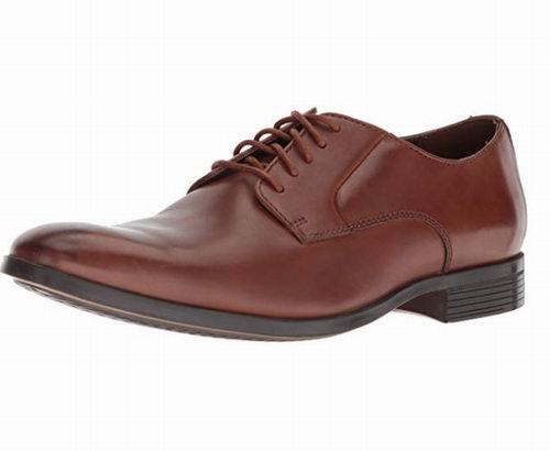  Clarks Conwell 男士真皮牛津鞋 3折 48.64加元起！2色可选！