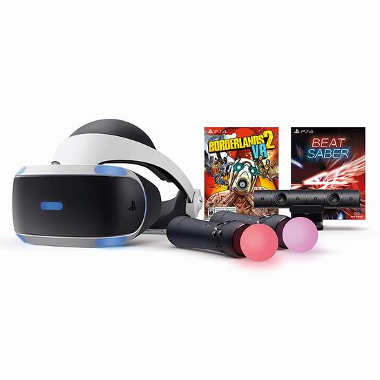  历史新低！PlayStation VR头显 + PS4体感摄像头 + 2 动态控制器 + 《无主之地2》 +《Beat Saber》超值套装 319.99加元包邮！