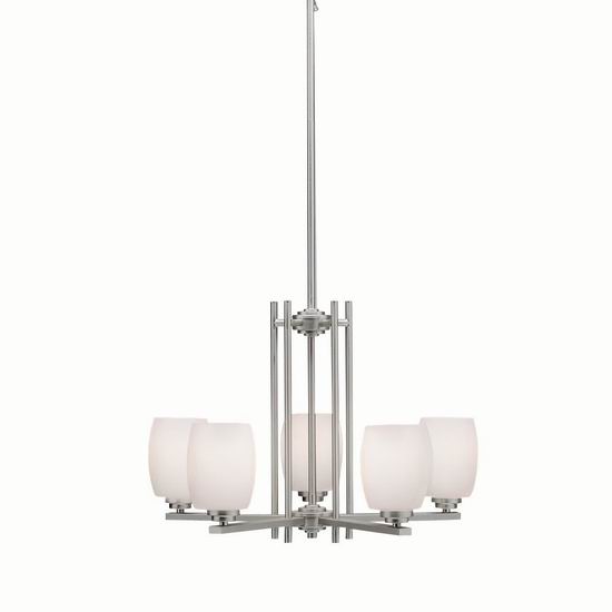  白菜价！Kichler Lighting 1896NI Eileen 时尚5灯组吊顶灯1.4折 64.4加元包邮！