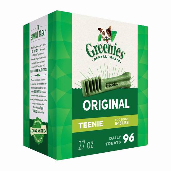  白菜价！历史新低！Greenies 狗狗洁齿骨超值装（36盎司，96粒）3.7折 16.72加元！