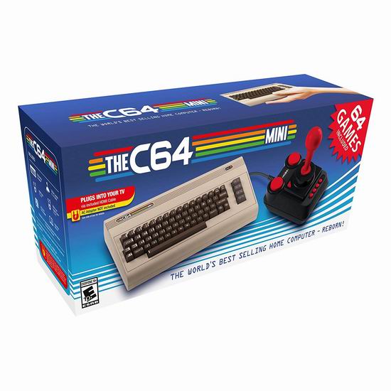 白菜价！历史新低！新品The C64 Mini 复古游戏机4.5折44.98加元包邮