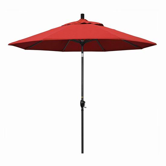 白菜价！历史新低！California Umbrella 9英尺可倾斜庭院遮阳伞1.3折 28.34加元！