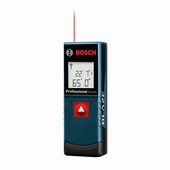  Bosch 博世 GLM 20 65英尺 专业激光测距仪5.9折 38.89加元包邮！