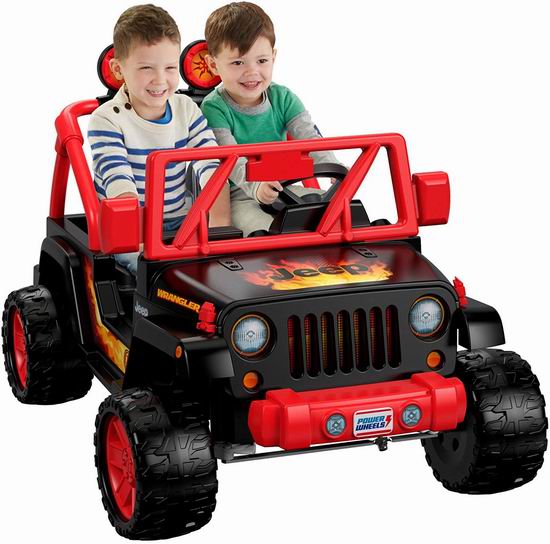  Fisher-Price 费雪 Power Wheels 儿童双人座 牧马人 吉普电动车 364.86加元包邮！