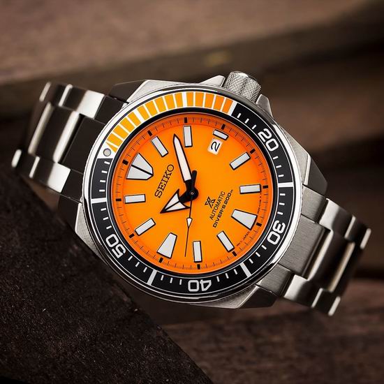  Seiko 日本精工 SRPC07 Prospex 武士 橙盘潜水男士腕表/手表 301.83加元包邮！