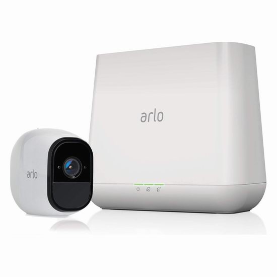  历史新低！Netgear 网件 Arlo 爱洛 高清智能家庭 无线摄像头+基站监控系统 199.99加元（329.99加元）！