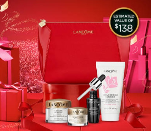  Shoppers精选Lancome 兰蔻美妆护肤品 满150加元享20倍积分（变相7.7折）！满88加元送价值138加元农历新年大礼包！