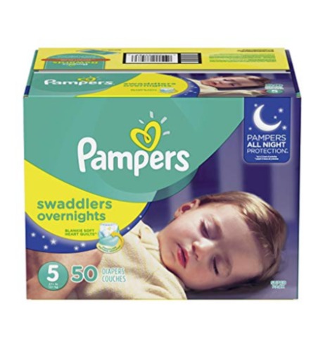  Pampers Swaddlers 新版夜用型婴儿纸尿裤 18.98加元（size 3-6），原价 29.99加元