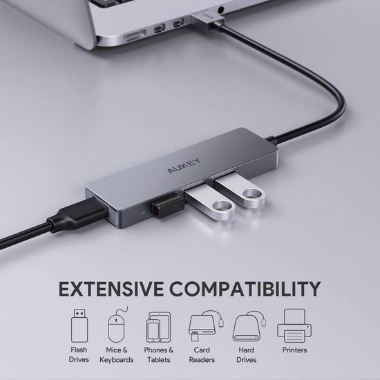  独家：历史新低！AUKEY USB 3.0 Hub 便携式4口USB集线器 14.99加元！