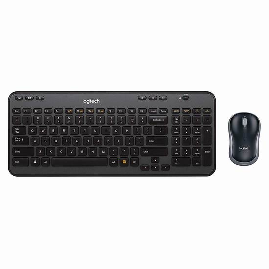  Logitech 罗技 MK360 无线键盘+鼠标套装 39.99加元包邮！