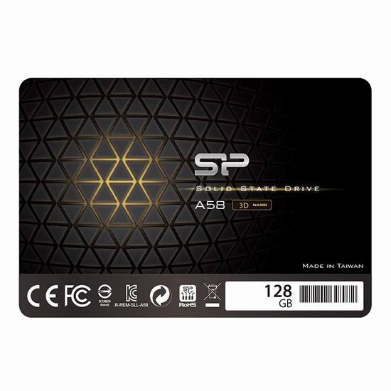  历史新低！Silicon Power 3D NAND A58 SLC 128GB SSD 固态硬盘5.4折 18.99加元！