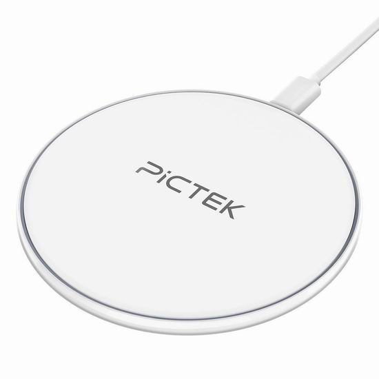  历史新低！PICTEK Qi 超薄 无线快速充电板5折 13.49加元！