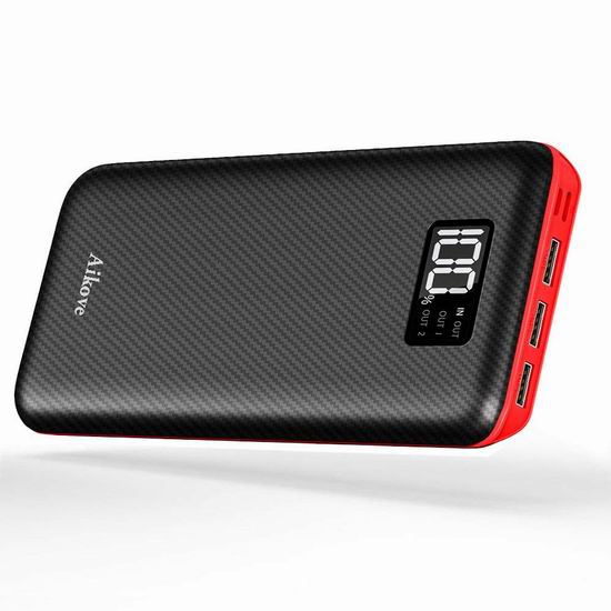  Aikove 24000mAh 便携式移动电源/充电宝 25.99加元限量特卖！