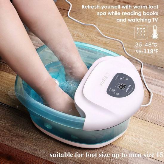  MaxKare Foot Spa 智能加热 三合一 水疗按摩足浴盆 55.99加元包邮！