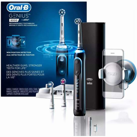  Oral-B Power Genius 8000 蓝牙智能电动牙刷 7折 189加元包邮！