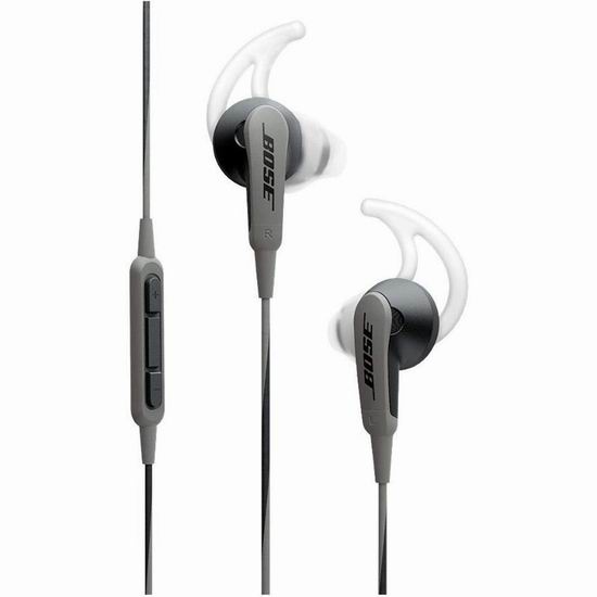  金盒头条：精选3款Bose SoundSport 耳塞式运动耳机5折 59.99加元包邮！Apple 、安卓版都打折！