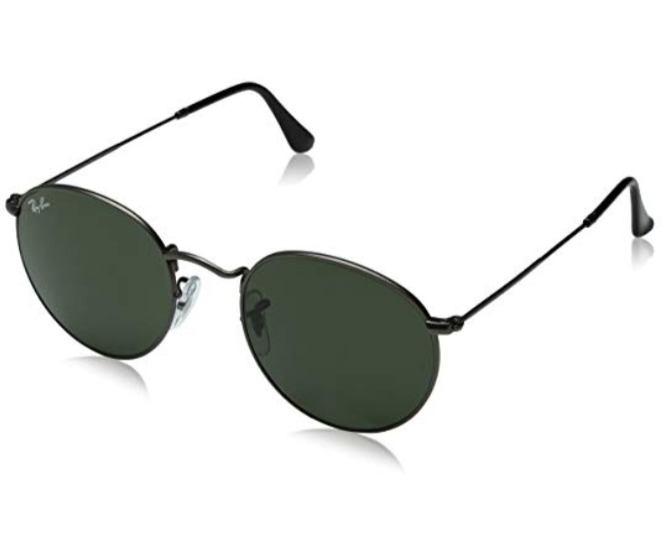 郑爽 林志玲 佟丽娅同款！Ray-Ban ORB3447 001 女款时尚圆框太阳镜 84.46加元，原价 190加元，包邮