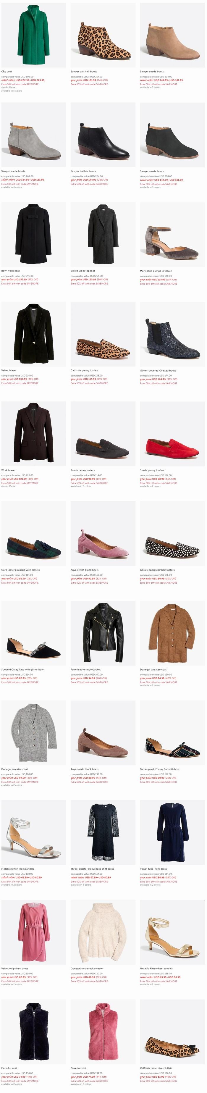 J. Crew Factory精选成人儿童服饰 5折起+额外5折+包邮无关税！