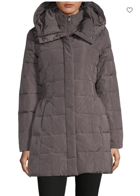  Cole Haan 女士中长款连帽羽绒服 142.5加元（3色可选），原价 380加元，包邮