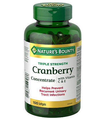 Nature's Bounty 高浓缩蔓越莓+ VC+VE胶囊 100粒装 10.97加元，原价 14.48加元