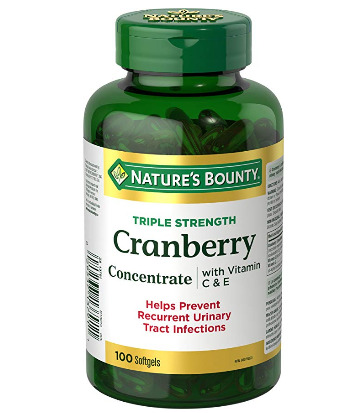  Nature's Bounty 高浓缩蔓越莓+ VC+VE胶囊 100粒装 10.97加元，原价 14.48加元