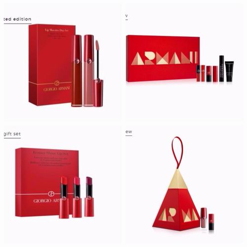  Giorgio Armani 限量款阿玛尼红管唇釉405+500套装 76加元热卖+满送红丝绒唇釉中样#400+化妆包！