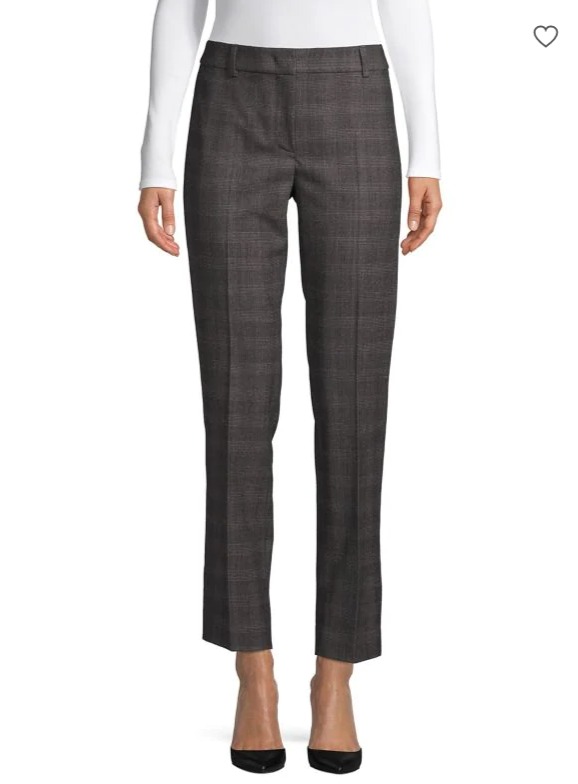  Weekend Max Mara Editta 格纹羊毛混纺裤装 124.5加元，原价 415加元，包邮