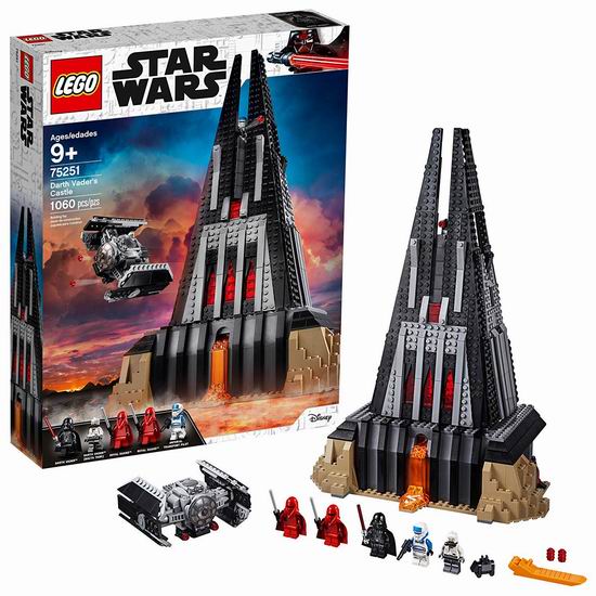  历史新低！LEGO 乐高 75251 星球大战系列 达斯-维达的城堡（1060pcs）4.5折 66.99加元包邮！会员专享！