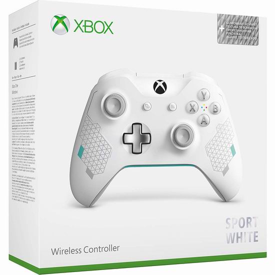  历史新低！Microsoft Xbox One 白色运动特别版 无线游戏手柄/控制器6.2折 49.99加元包邮!