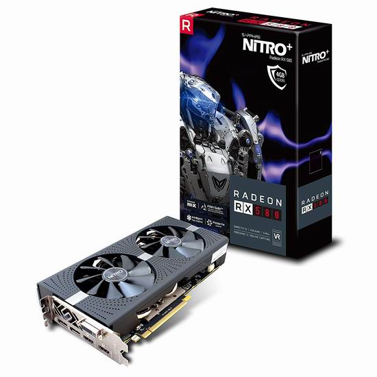  历史新低！Sapphire 11265-07-20G Radeon 蓝宝石 Nitro+ RX 580 4GB GDDR5 独立显卡4.3折 199.99加元包邮！会员专享！