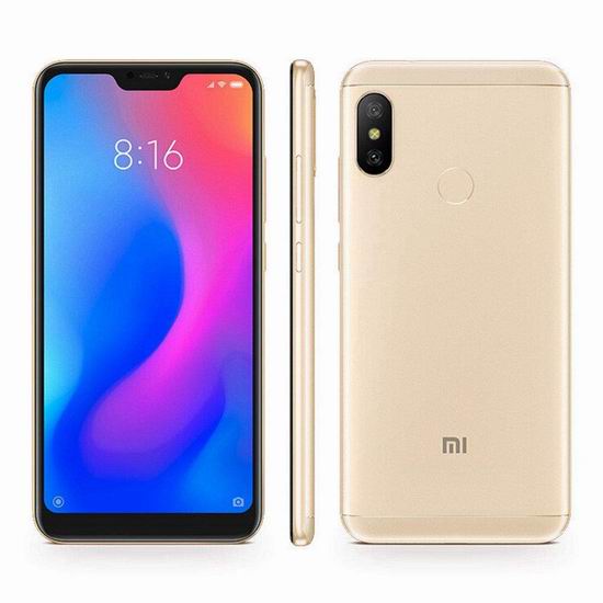  历史新低！Xiaomi 小米 Mi A2 Lite 5.84英寸 双卡双待 双摄 解锁版智能手机（64GB + 4GB） 246.99加元包邮！3色可选！